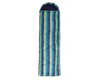 Mountain Warehouse Apex 250 Square Sleeping Bag with Carry Bag Two Way Zip Bed - Stripe