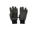 Mountain Warehouse Mens Knitted Glove Male Ribbed Cuffs Windproof Winter Gloves - Dark Grey