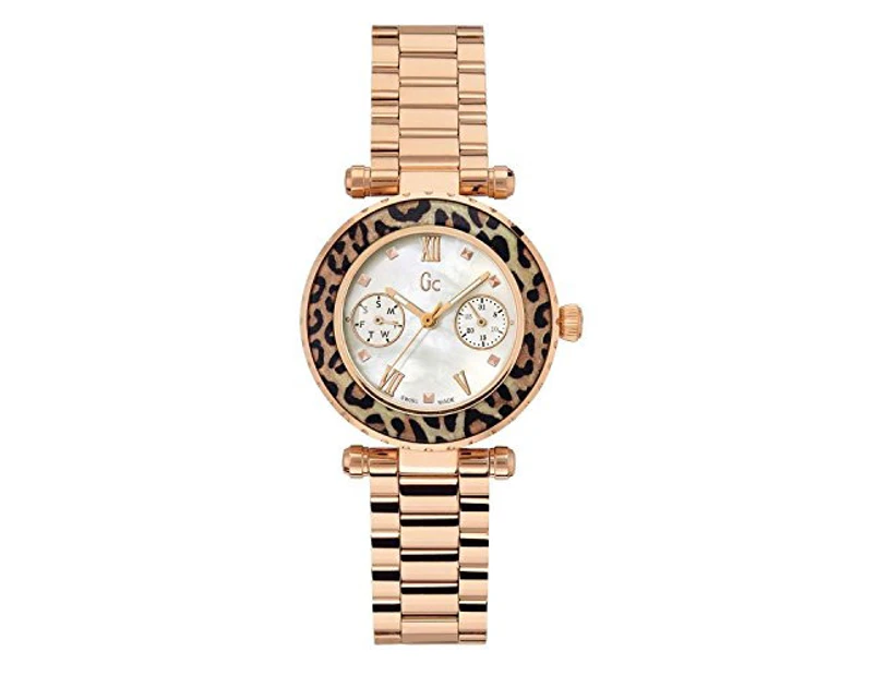 Guess Collection X35015L4S 34mm Stainless Steel Case Rose Gold Gold Plated Stainless Steel Synthetic Sapphire Women's Watch