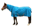 Horse Rug Winter Waterproof Eureka 600D Combo Turnout 6'-6'3 - Blue
