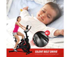 Genki Spin Bike Aerobic Training Exercise Bike with Adjustable Resistance