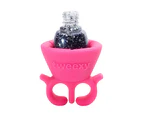 Tweexy Nail Polish Bottle Holder Washable Wearable Ring Silicone - Bonbon Pink