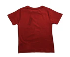 KIDS PLAIN T SHIRT Children's Child 100% COTTON Boys Girls Basic Blank Tee Top - Red