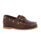 Timberland Women's Classic Amherst 2 Eye Boat Shoes Leather Loafers - Brown
