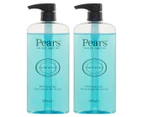 2 x Pears Pure & Gentle Body Wash Mint Extract 500mL