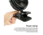 360° Cordless Rechargeable Portable 17cm Cooling Clip Fan Home/Work Desk Table