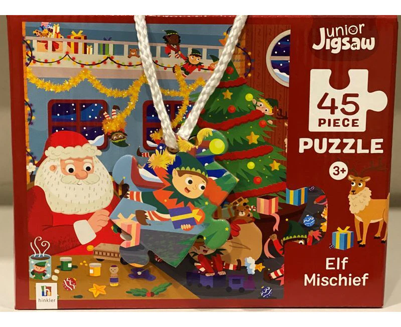 Junior Jigsaw 45pc Jigsaw Puzzle: Elf Mischief Kids Activity Play Toy 3y+