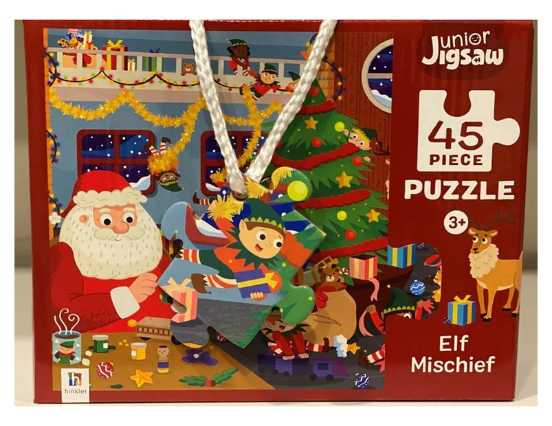 45 Piece Junior Jigsaw Puzzle: Elf Mischief