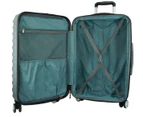 Pierre Cardin Hard Shell Case Travel Luggage Suitcase 69cm LARGE Lightweight - Blue