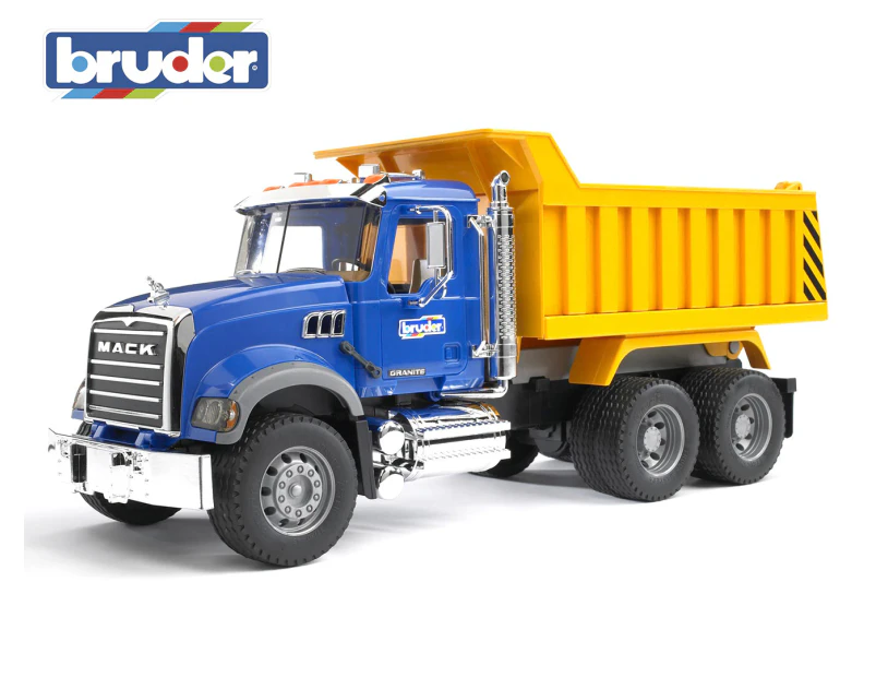 Bruder Mack Granite Tip-Up Truck - Blue/Yellow