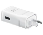 SAMSUNG Fast Charging Travel Adapter (Type C) (9V) White - Travel Adapter unit, USB Type-C 2.0 Cable