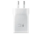 SAMSUNG Fast Charging Travel Adapter (Type C) (9V) White - Travel Adapter unit, USB Type-C 2.0 Cable