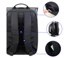 BOPAI Luxury Style waterproof Leather & Microfibre Anti-Theft Business Backpack and Travel Backpack  15.6" Smart Laptop Backpack B4513
