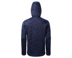 Kathmandu Aysen Mens Wind Resistant Stretch Hooded Fleece Inner Jacket Top  Men's - Blue Midnight Navy Peak Camo Print
