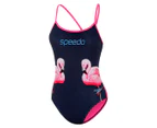 Speedo Women's Surf High Leg One-Piece Swimsuit - Flamingo Print