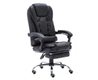Bashar PU Leather Deluxe High Back Office Chair w/ Footrest