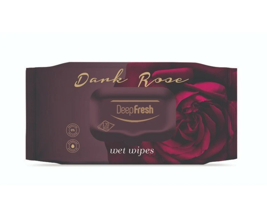 Deep Fresh Dark Rose Wet Wipes Pack of 120