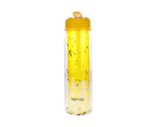 TakeAway Out Double Wall Glitter Water Bottle 450ml Yellow