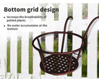 Levede 3x Plant Stand flower Holder Hanging Pot Basket Plant Garden Wall Storage