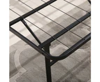 Levede Metal Bed Frame King Size Platform Mattress Full Base Steel Black