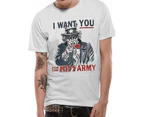 Kiss Unisex Adults Uncle Sam Design T-Shirt (White) - CI445
