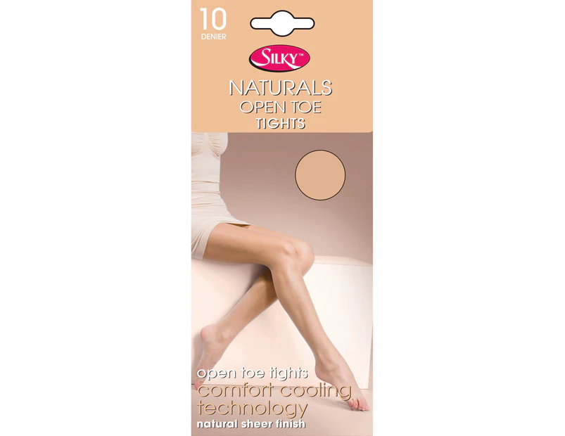 Silky Womens Naturals Open Toe Tights (1 Pair) (Nude) - LW183