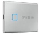 Samsung T7 Touch 1TB Portable SSD w/ Fingerprint Encryption - Silver 2
