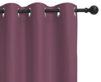 Home Living 180x221cm Albany Blockout Eyelet Curtain - Wine