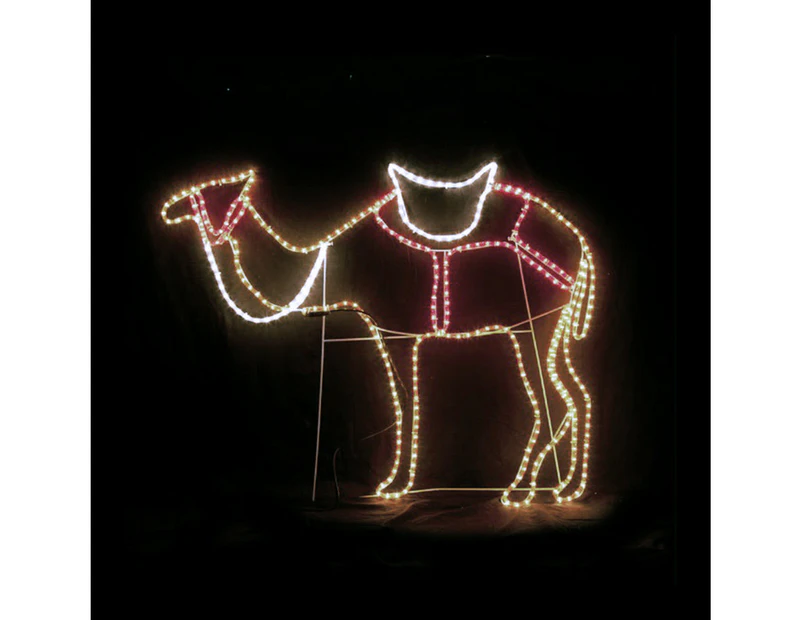 Christmas LED Motif Standing Camel 120x100cm Indoor Outdoor Display Sign