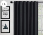 Home Living Albany Blockout Concealed Tab Top Curtain - Black - 180x221cm