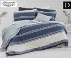 Abercrombie & Ferguson Spencer Double Bed Quilt Cover Set - Navy