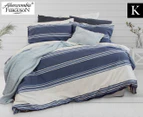 Abercrombie & Ferguson Spencer King Bed Quilt Cover Set - Navy