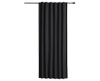 Home Living Albany Blockout Concealed Tab Top Curtain - Black - 180x221cm