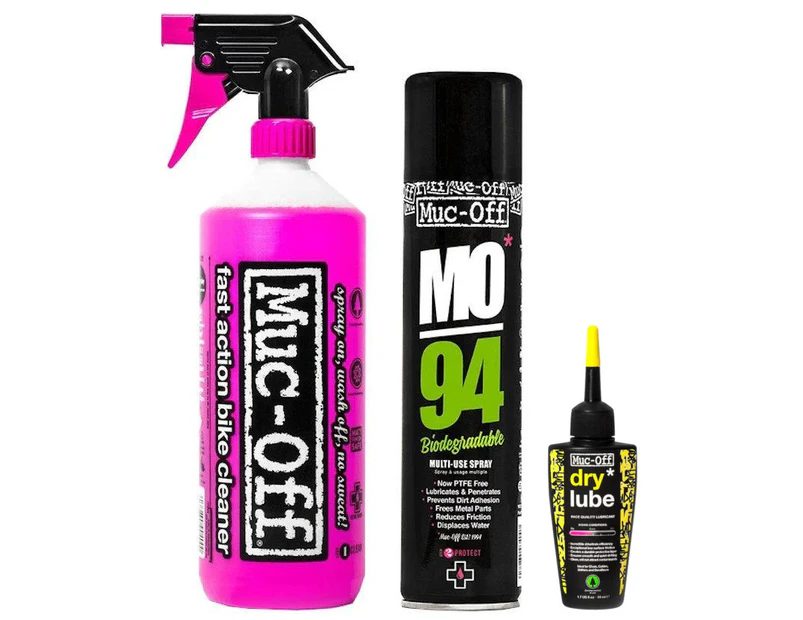 Muc-Off Wash/Protect/Dry Lube Bike Maintenance Kit