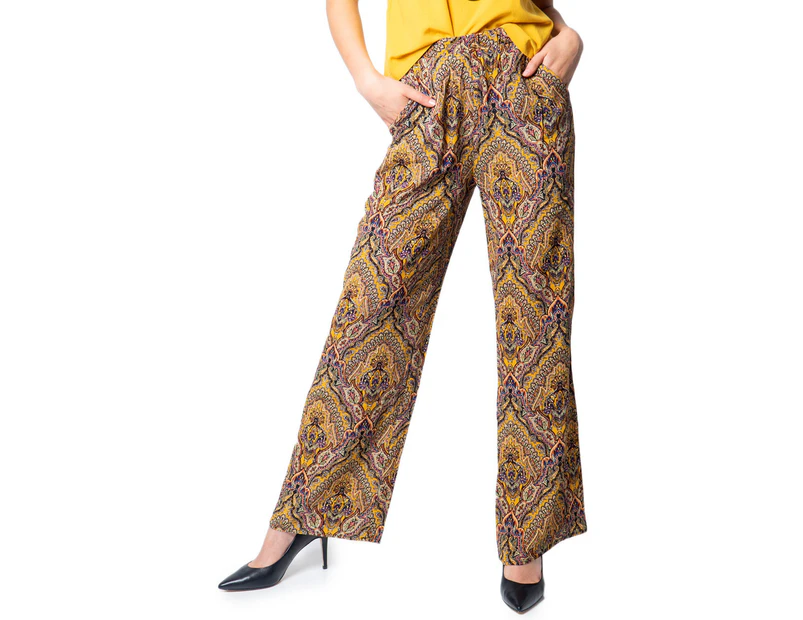 Only Women's Trousers In Gold