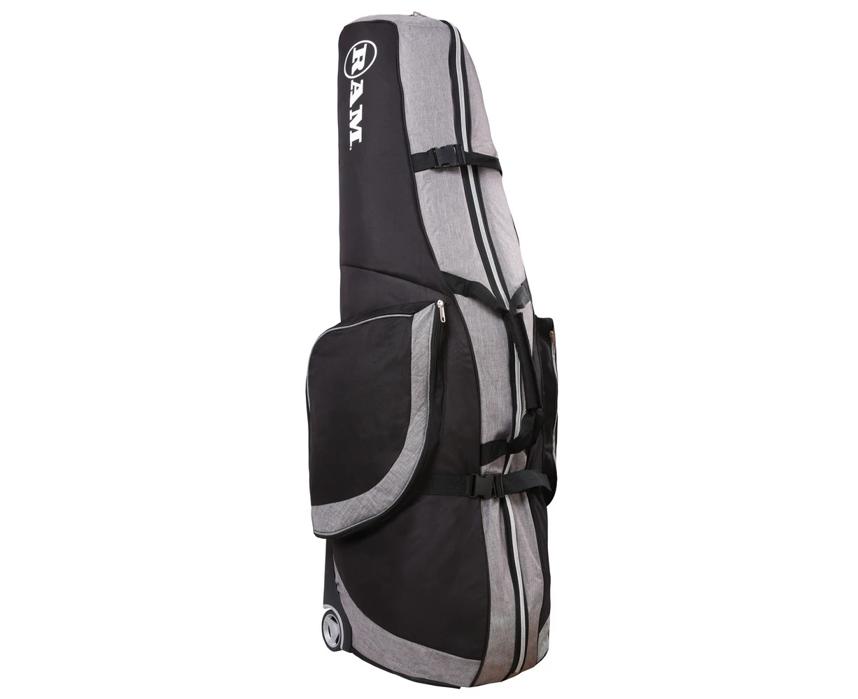 Ram FX Golf Travel Cover Deluxe Padded Wheeled Flight Bag - Grey