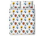 Harry Potter Stickers Double Bed Quilt Cover Set - Multi