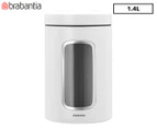 Brabantia 1.4L Window Canister - White