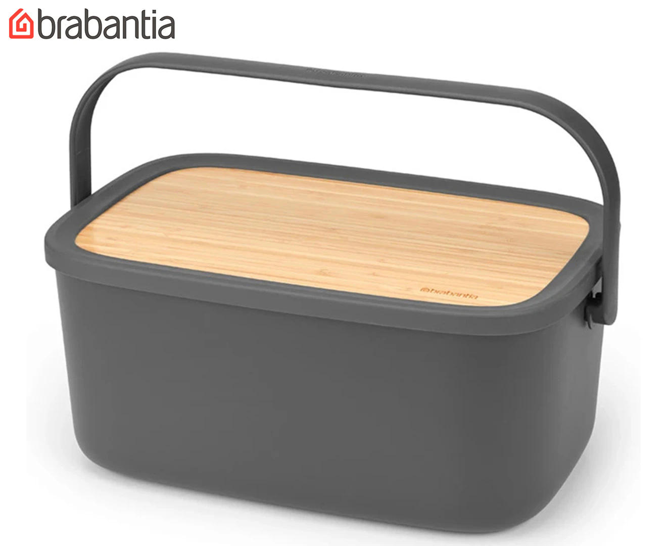 Brabantia  NIC Bread Bin - Dark Grey