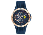 Ferrari Men's 44mm Scuderia Pista Silicone Watch - Blue