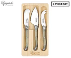 Laguiole 3-Piece Mini Cheese Knife Set - Pearl