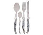 Laguiole Etiquette 24-Piece Cutlery Set - Marble White