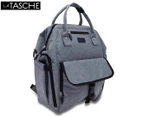 La Tasche Urban Backpack Nappy Bag - Grey/Black