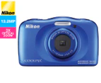 Nikon COOLPIX W150 Waterproof Compact Camera - Blue