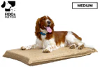 Fido & Fletch 97x57cm Hessian Orthopaedic Mat Pet Bed - Natural