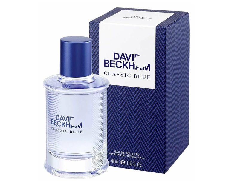 David Beckham 40ml Classic Blue EDT/Eau De Toilette Fragrances/Natural Spray Men