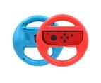 Ymall 2pcs SND-399 Switch Game Steering Racing Handle Steer Wheel Holder For Nintend Switch NS Joy-Con Controller-Blue&Red 2