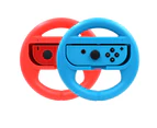 Ymall 2pcs SND-399 Switch Game Steering Racing Handle Steer Wheel Holder For Nintend Switch NS Joy-Con Controller-Blue&Red