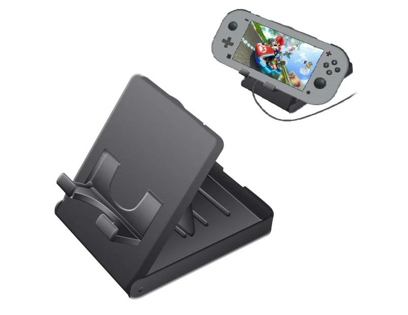 Ymall NS042 Switch Mini Stand Adjustable Foldable Compact Bracket Holder For Nintendo Switch Console Controller-Black