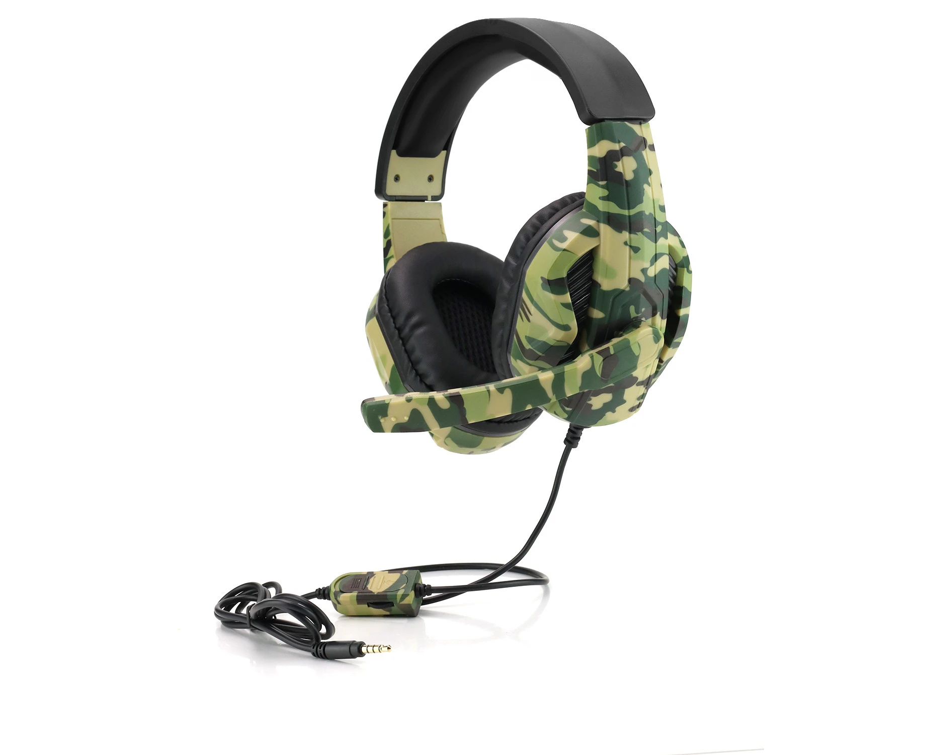 Ymall 7250 Camouflage Gaming Headset Professional Gamer Stereo Head-mounted Headphone Computer Earphones For PS4 XBOX ONES Switch-Camouflage